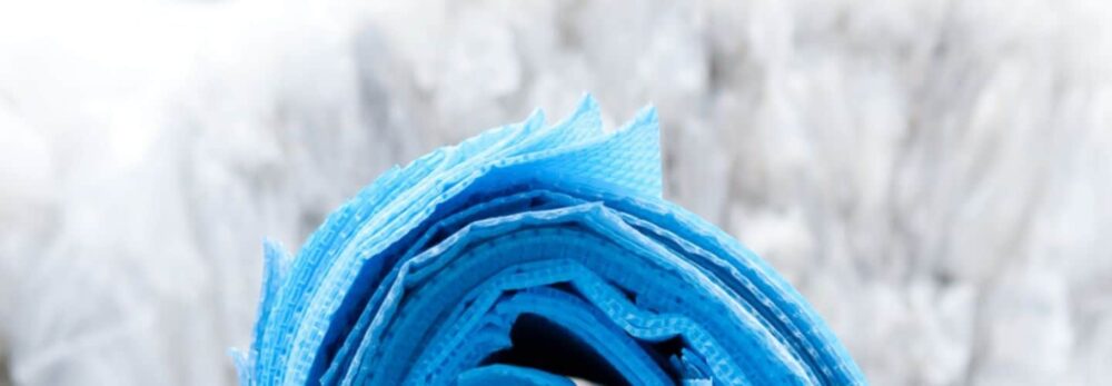Blue Plastic roll